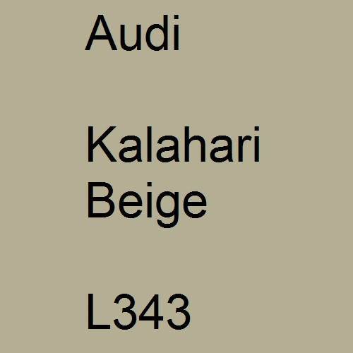 Audi, Kalahari Beige, L343.